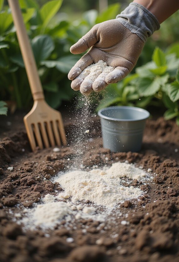 calcium deficient soil stunts plant growth