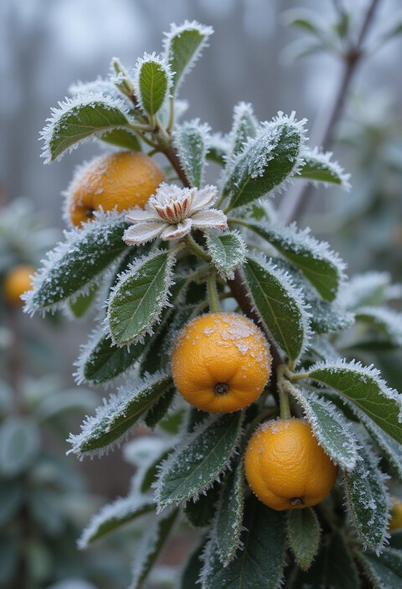 citrus trees frost vulnerable cellular structure