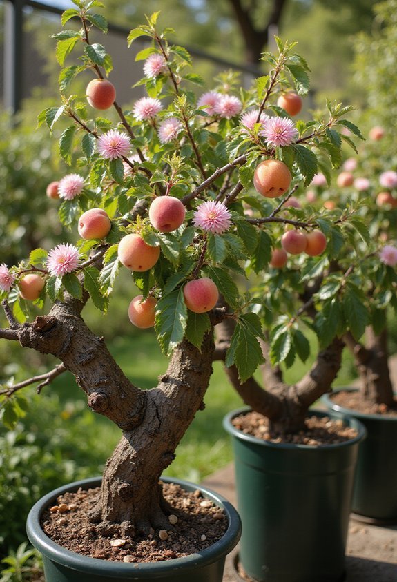compact self pollinating stone fruit trees