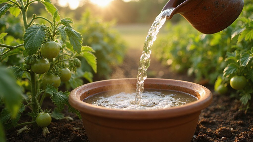 conserve water nourish garden plants