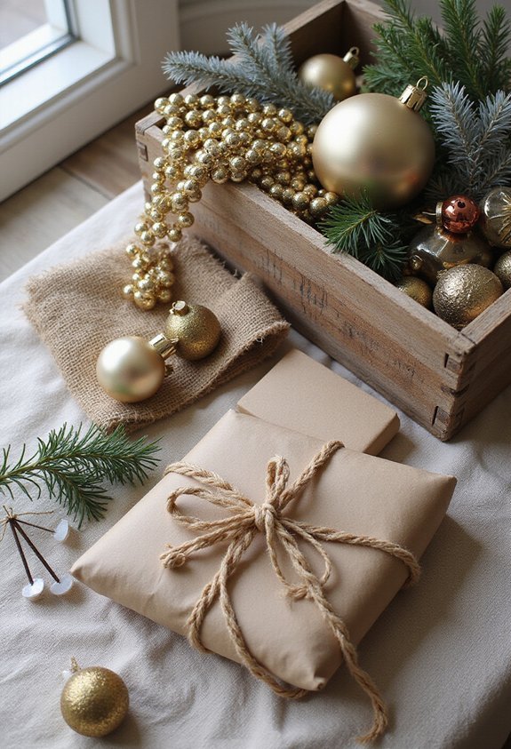 craft supply gift repurposed christmas trimmings