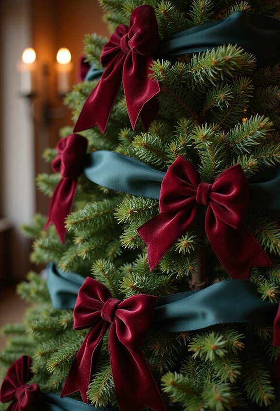 elegant cascading velvet focal point