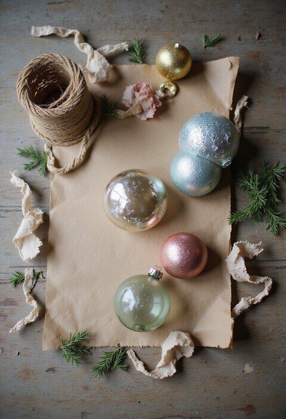 faded ornament gift toppers budget friendly