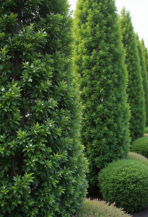 fast growing deer resistant privacy screens