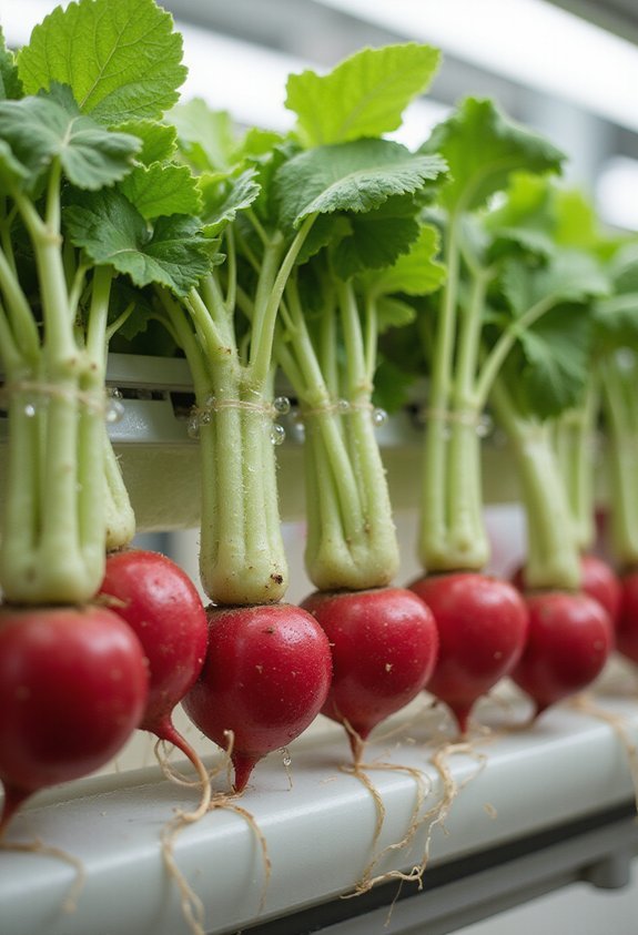 fastest hydroponic radish harvest