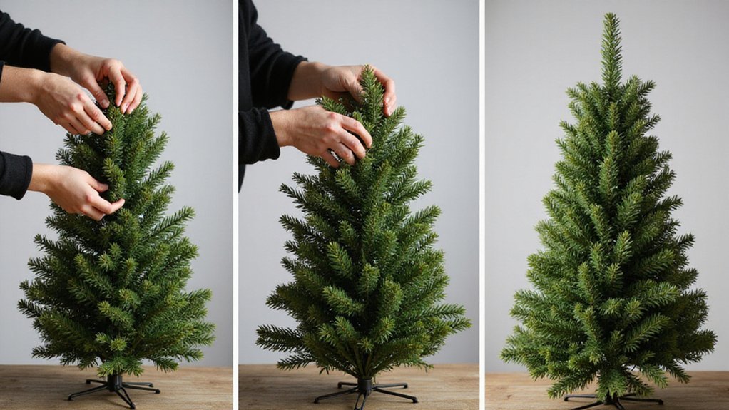 fluff artificial christmas tree effectively