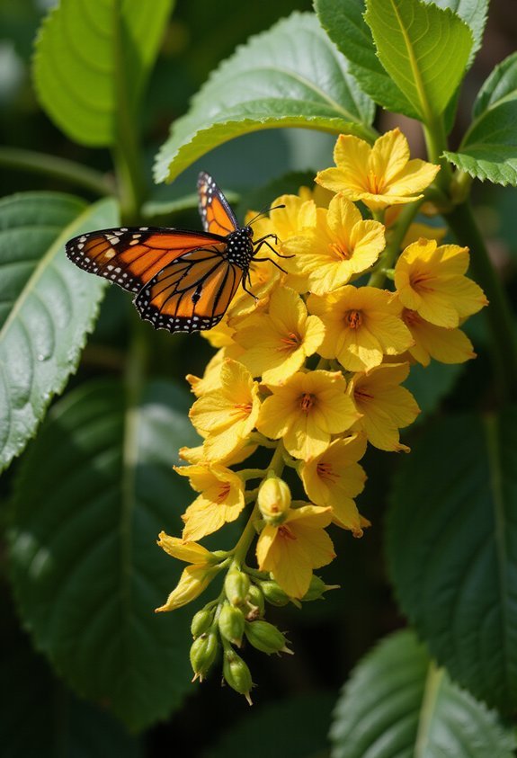 fragrant bright pollinator attracting tropical flower