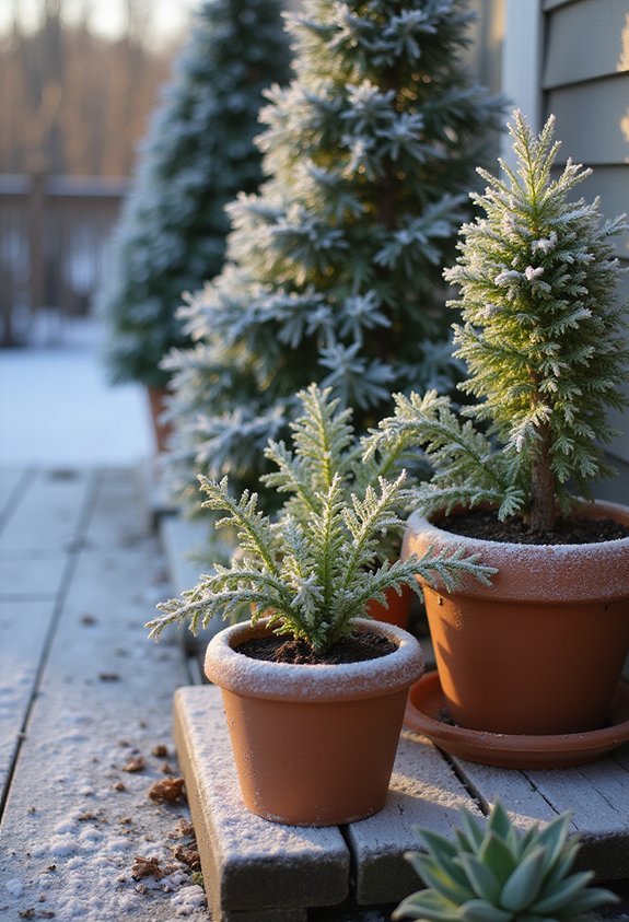 hardier plants survive winter outdoors