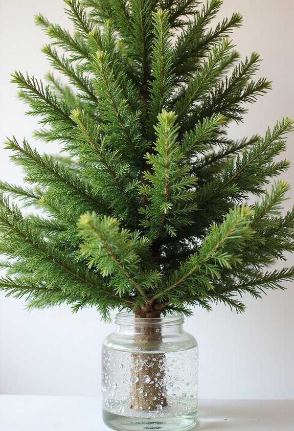 hydrate tree before decorating