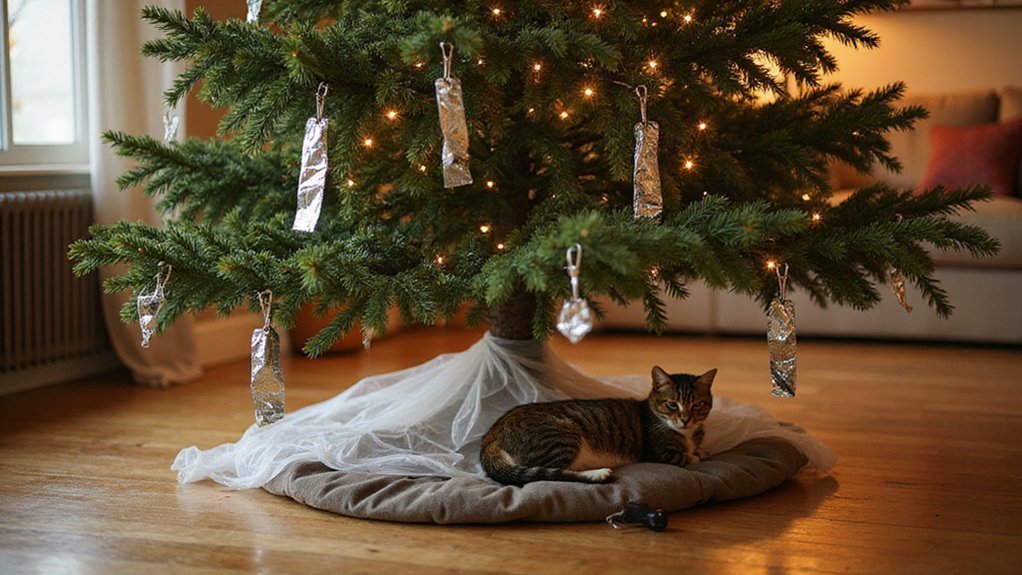 keep cats away from tree