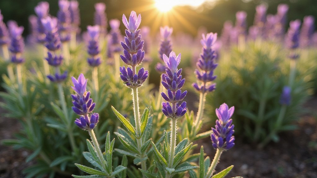 nurture fragrant lavender plants carefully