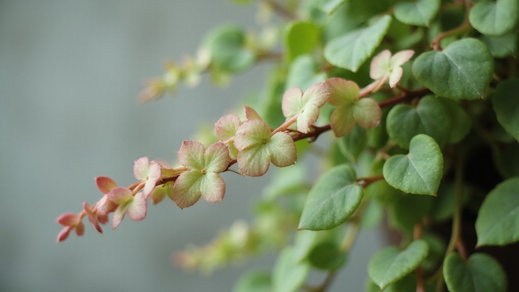 nurturing trailing houseplant blooming hearts