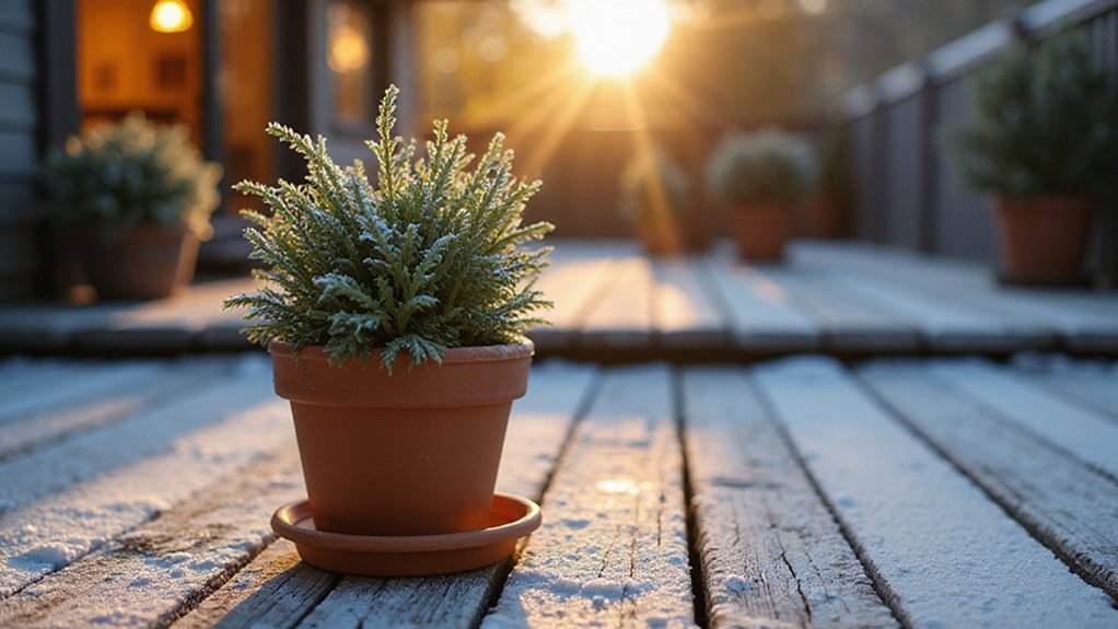 potted plants winter indoor protection
