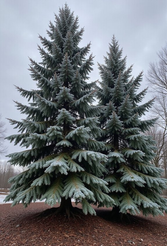 protecting delicate tree leaders from winter