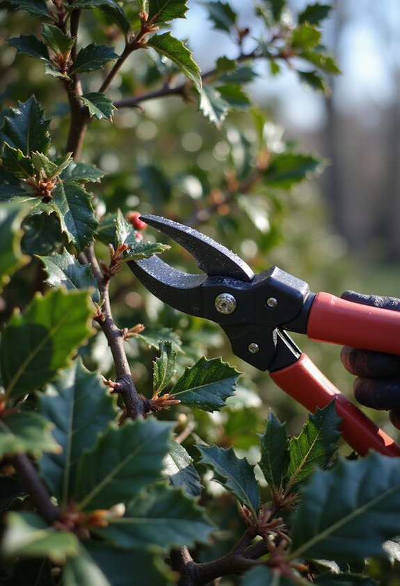 prune dead wood expose natural form