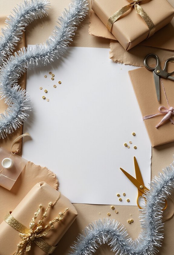 repurpose metallic strands for festive touches