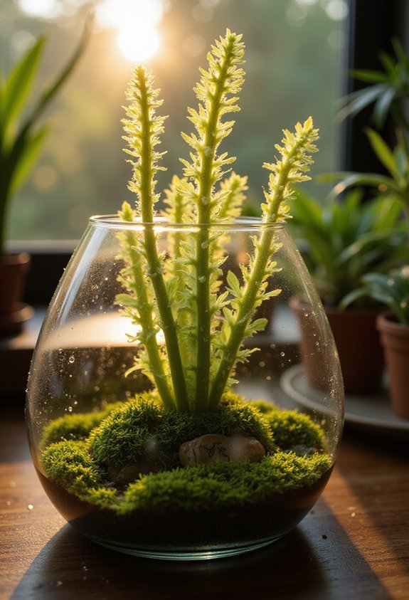 warm humid tropical plant environment