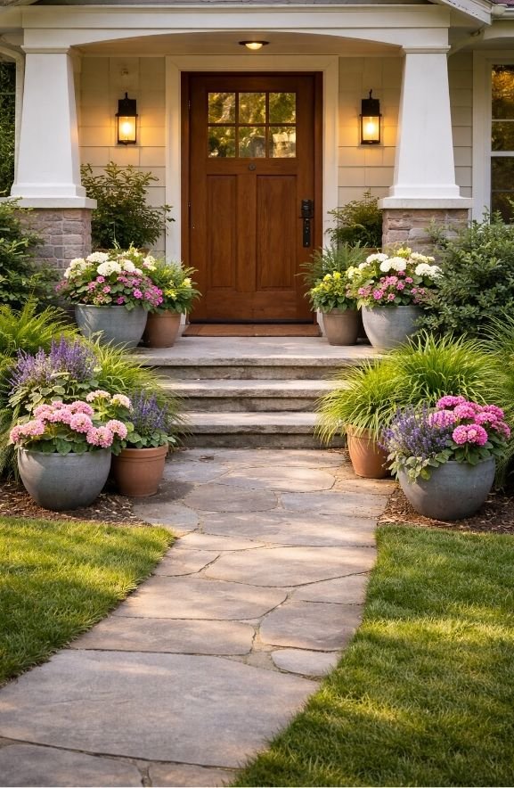 Create a Welcoming Entryway With Potted Plants