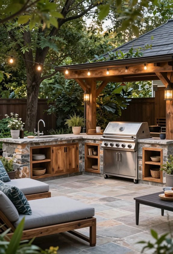 alfresco kitchen grilling station
