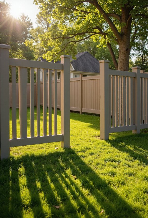 alternating woven visually appealing functional fencing
