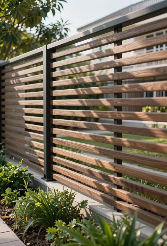 angled slats for privacy