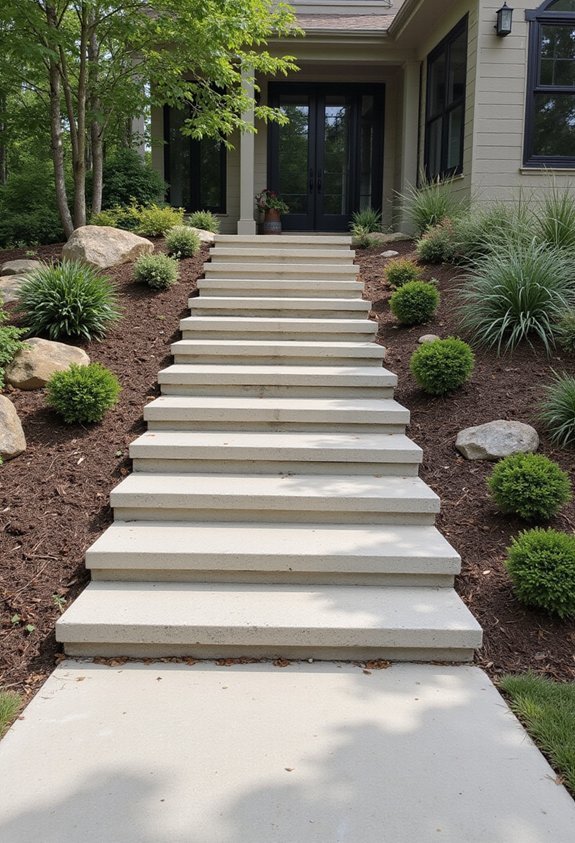 architectural formal welcoming grand staircase