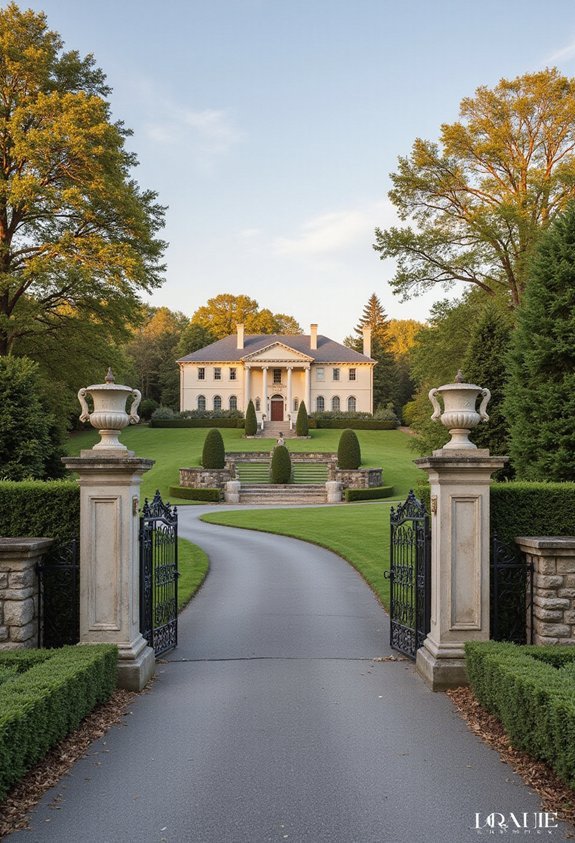 architectural ornamental secure impressive entrance