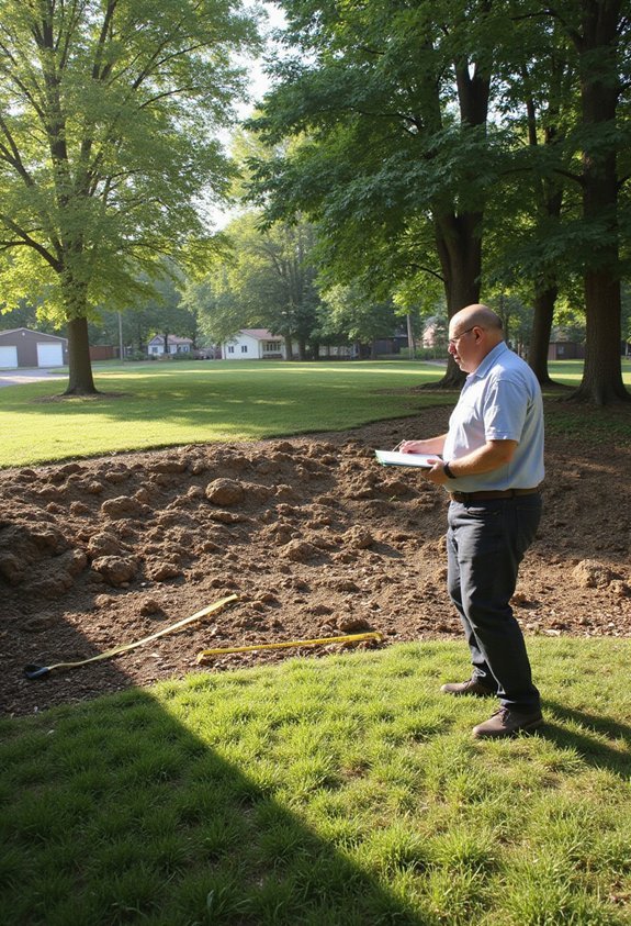 assess existing front yard conditions