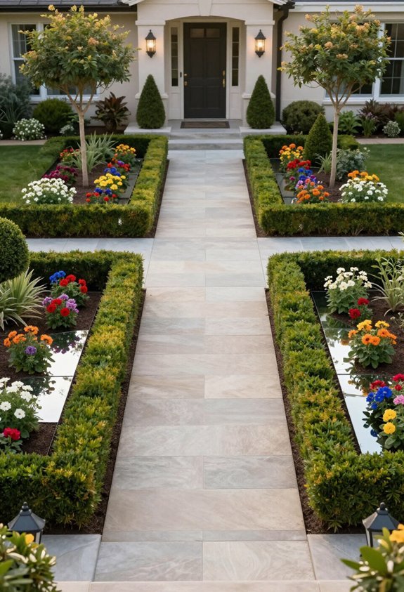 balanced organized garden design