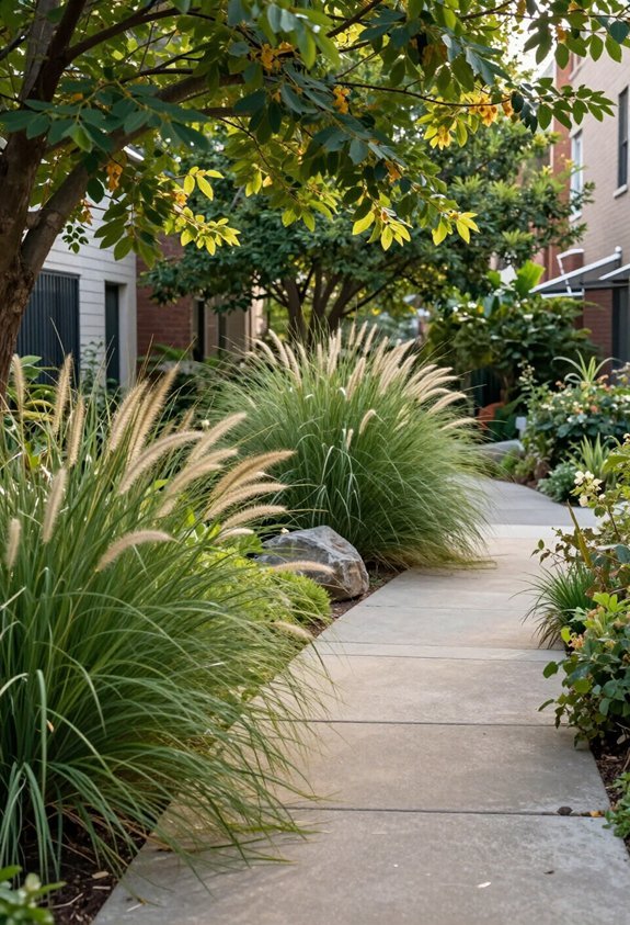 balanced plant hardscape composition