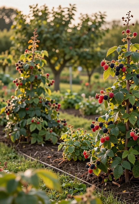 berry bushes as boundaries