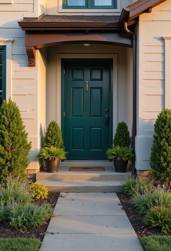 bold welcoming front door makeover