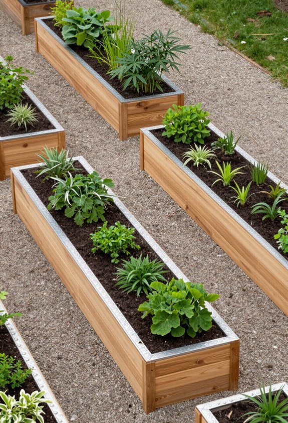 borders enhance garden organization