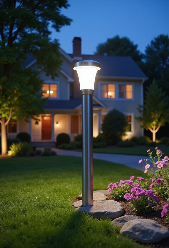 bright efficient motion sensing solar lighting