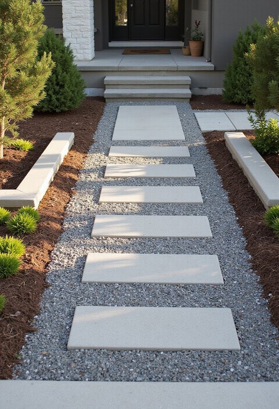 budget friendly crushed stone landscaping