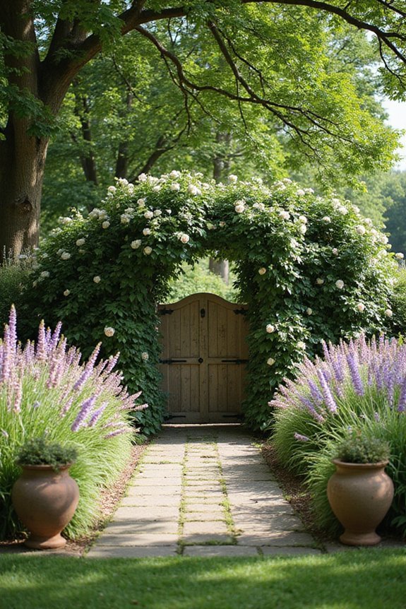 charming english garden yard