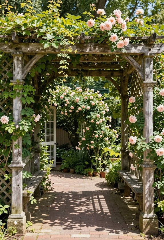charming vintage pergola retreat