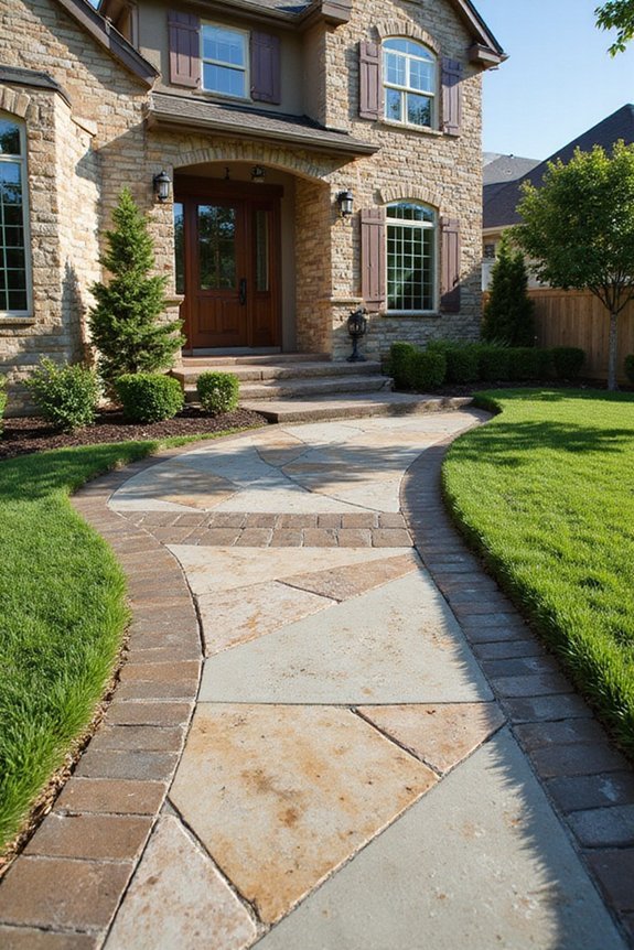 clean front yard steps