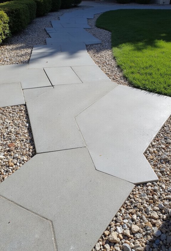 clean line minimalist pavers