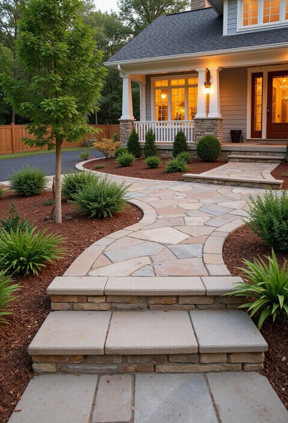 cohesive front yard transformation