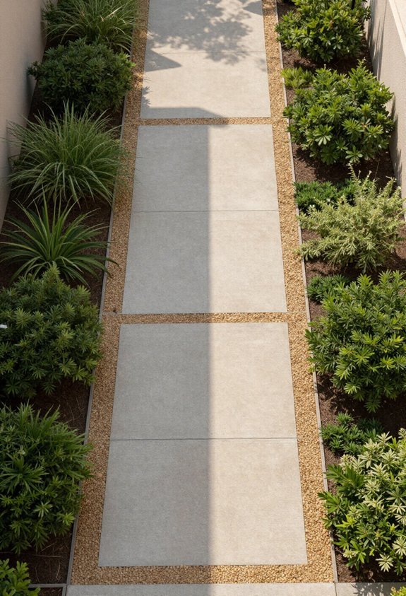 combining materials for pathways