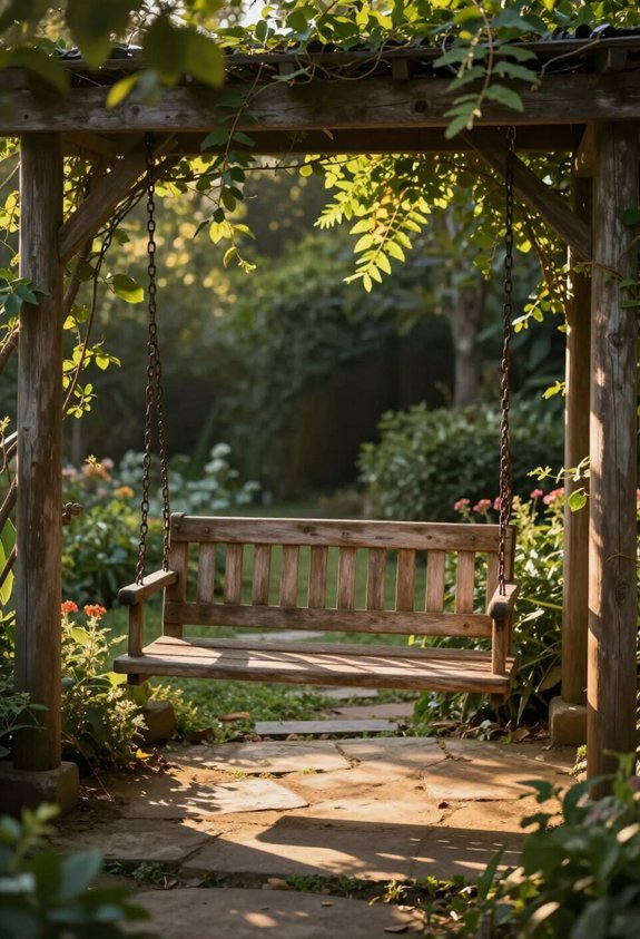 comfortable outdoor relaxation swing