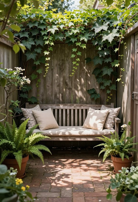 compact outdoor seating area