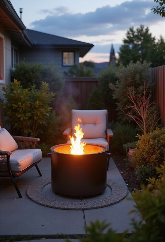 compact portable metal fire pits