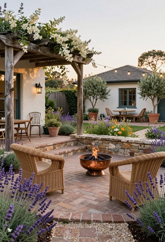 compact social seating area