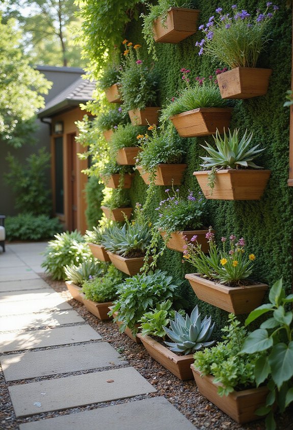 compact vertical lush and well drained