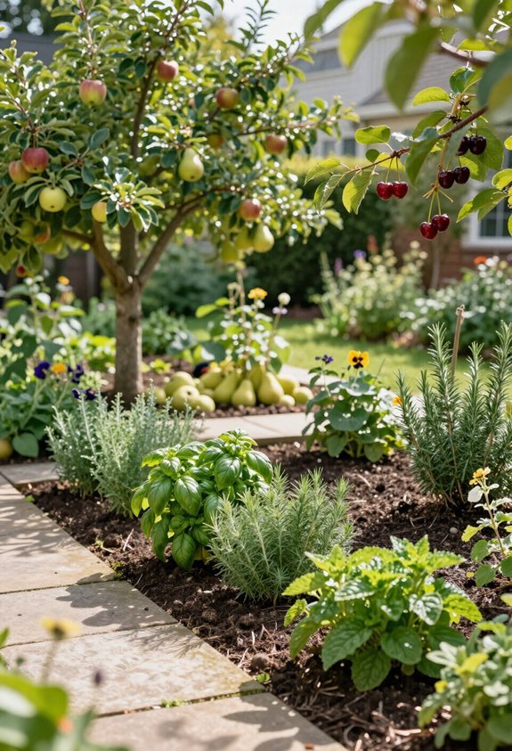 companion herbs enhance orchards