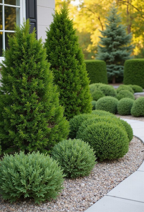 consistent year round landscape structure