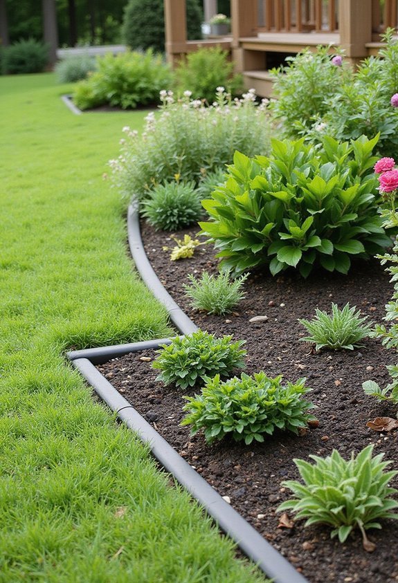 contain and define landscaping zones