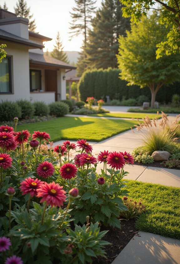 contemporary bold focal flowers